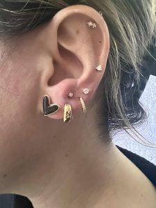 Multiple ear piercings